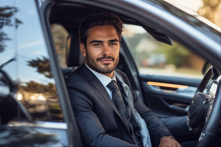 luxury suv black with drive
